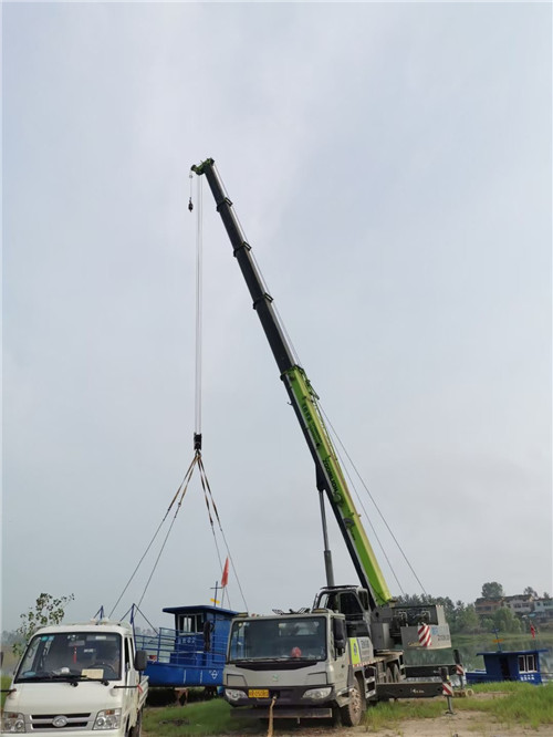 呼玛县桥梁建设吊装案例